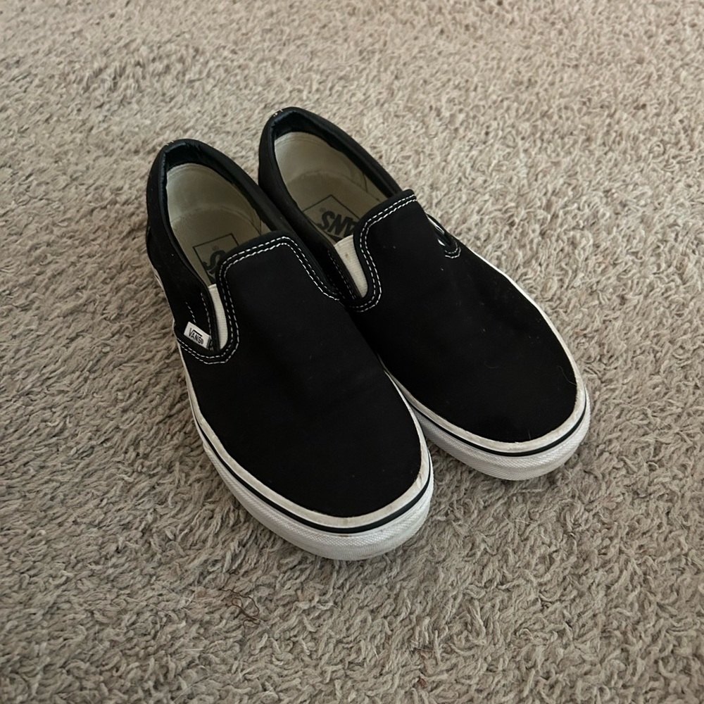 Vans Black Slip-On Shoes